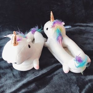 Unicorn house slippers